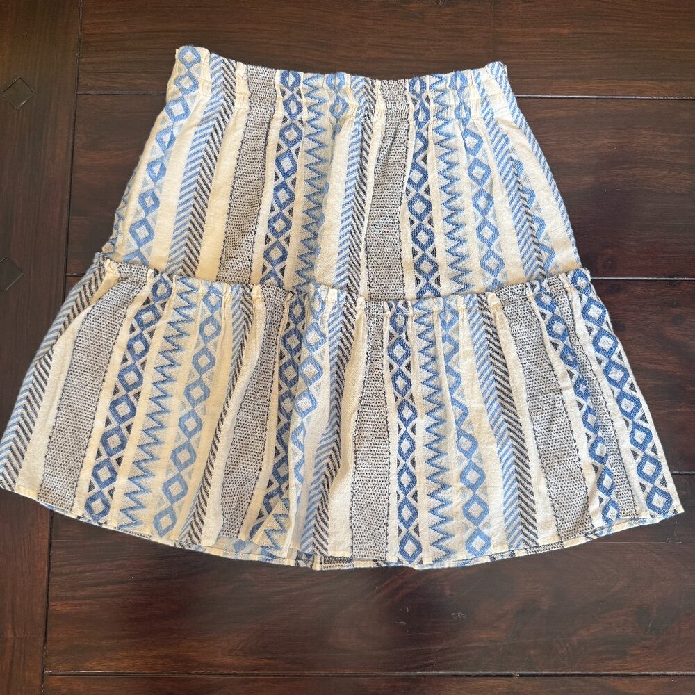 Loft Ruffled Lined Skirt, Size S